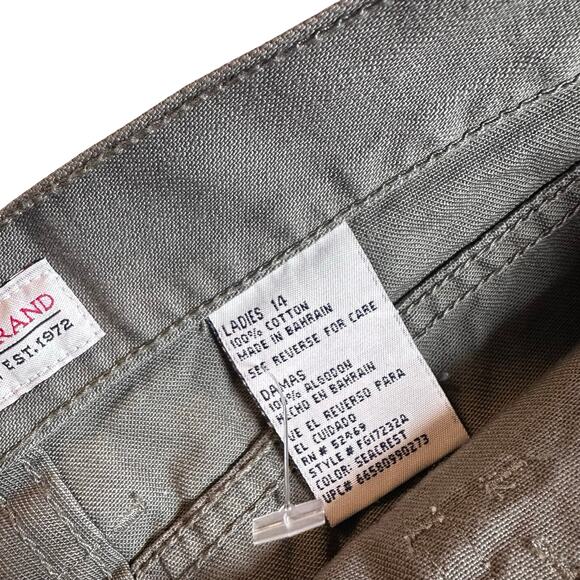 Y2K 2003 Faded Glory Cargo Capri Pants Sz 14 Seagreen NWT Vintage Deadstock - Picture 8 of 15